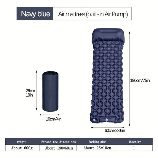 Inflatable camping mattress